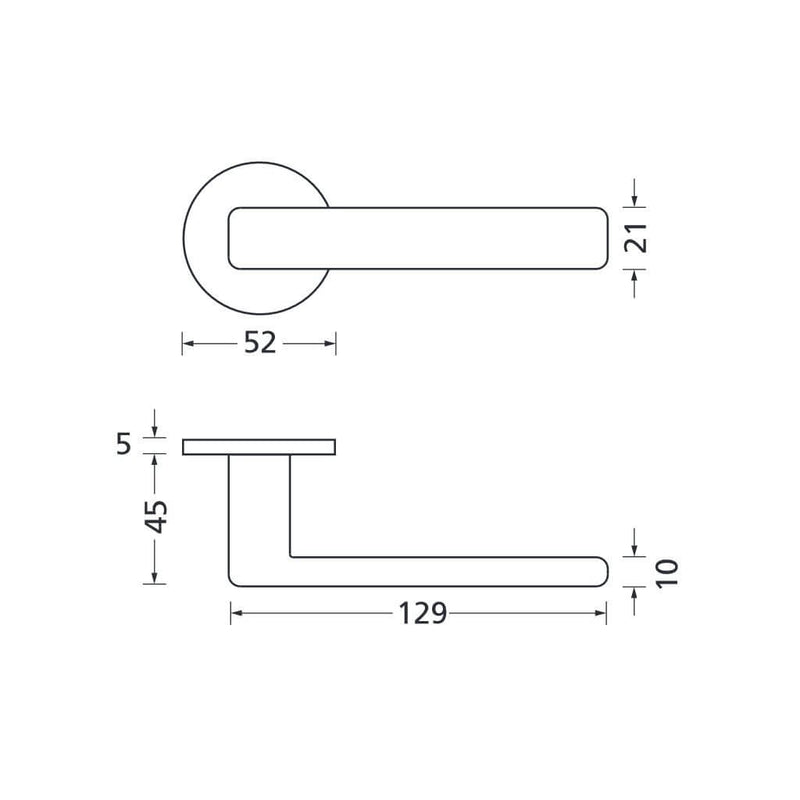 Drückergarnitur Formspiele 8040 R, Kupfer matt - GÜRTLER.shop