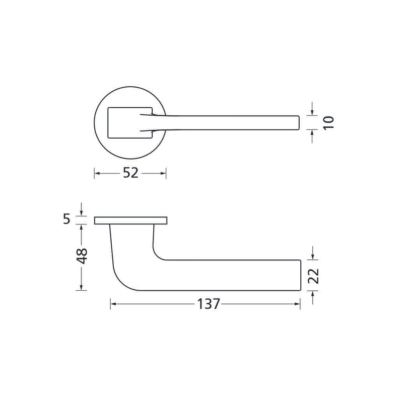 Drückergarnitur Formspiele 8044 R, Chrom matt - GÜRTLER.shop