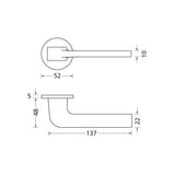 Drückergarnitur Formspiele 8044 R, Nickel satin - GÜRTLER.shop