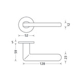 Drückergarnitur Formspiele 8050 R, Nickel satin - GÜRTLER.shop