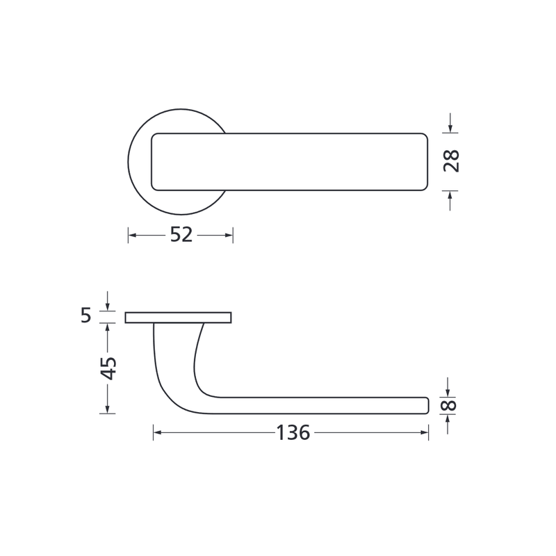 Drückergarnitur Formspiele 8077 R, Nickel satin - GÜRTLER.shop