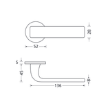 Drückergarnitur Formspiele 8077 R, Titanium matt - GÜRTLER.shop