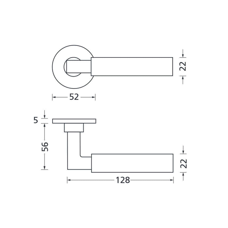 Drückergarnitur Formspiele 8080 R, Nickel satin - GÜRTLER.shop