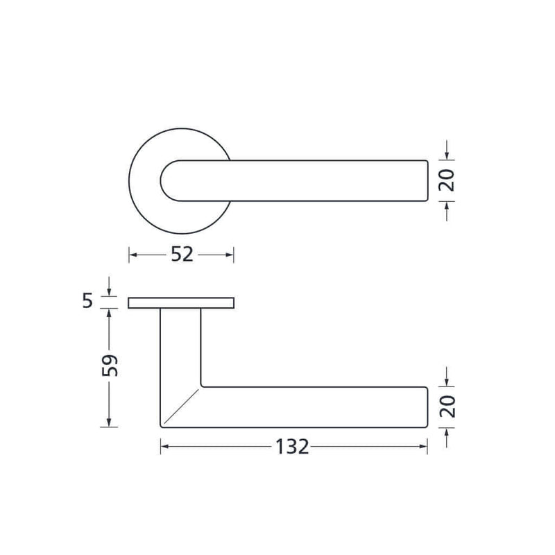Drückergarnitur Formspiele 8106 R, Titanium matt - GÜRTLER.shop