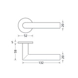 Drückergarnitur Formspiele 8106 R, Titanium matt - GÜRTLER.shop