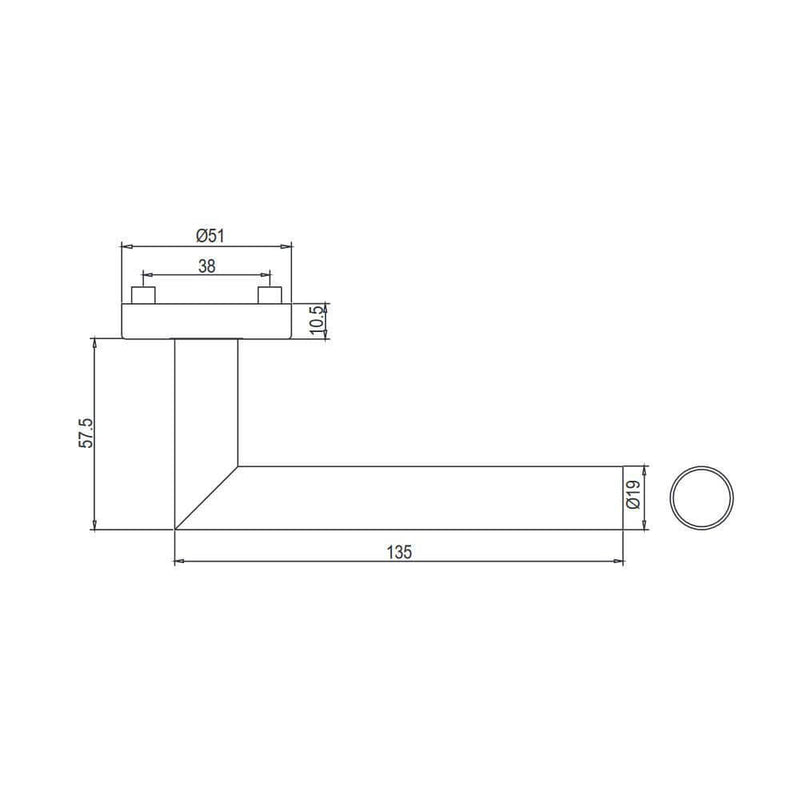 Drückergarnitur LUCIA, Graphitschwarz - GÜRTLER.shop