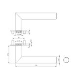 Drückergarnitur LUCIA PIATTA S, Graphitschwarz - GÜRTLER.shop
