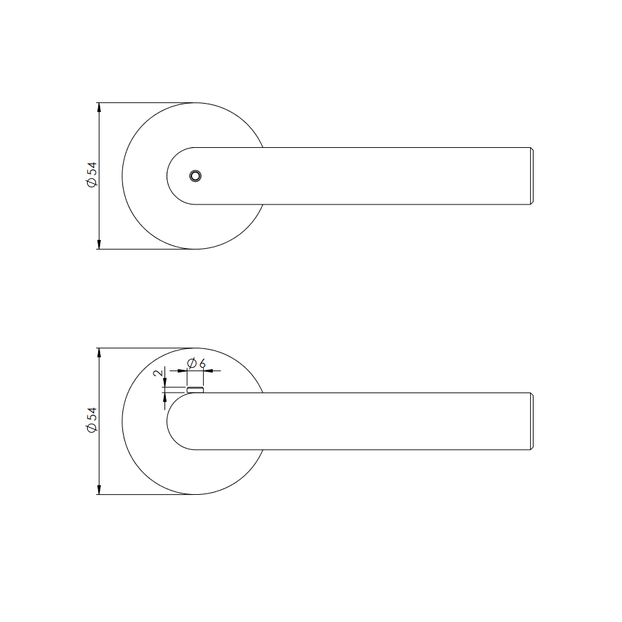 Drückergarnitur LUCIA PIATTA S smart2lock 2.0, Graphitschwarz - GÜRTLER.shop