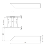 Drückergarnitur LUCIA PIATTA S smart2lock 2.0, Graphitschwarz - GÜRTLER.shop