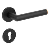 Drückergarnitur LUCIA SELECT, Graphitschwarz-Kupfer - GÜRTLER.shop