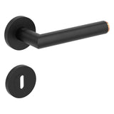 Drückergarnitur LUCIA SELECT, Graphitschwarz-Kupfer - GÜRTLER.shop