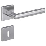 Drückergarnitur LUCIA SQUARE, Edelstahl matt - GÜRTLER.shop