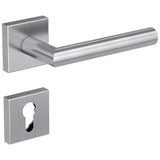 Drückergarnitur LUCIA SQUARE, Edelstahl matt - GÜRTLER.shop
