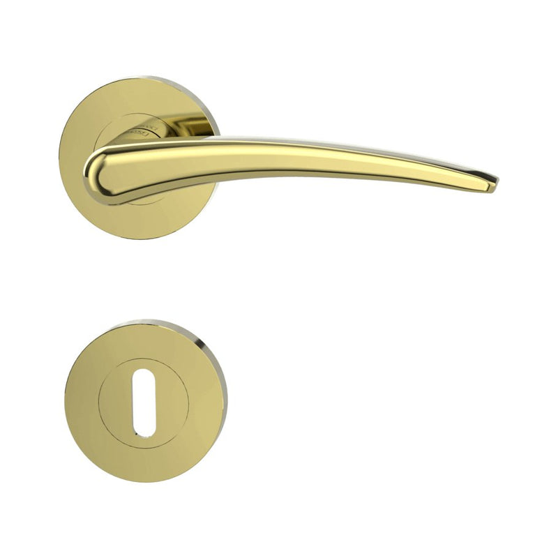 Drückergarnitur MARISA, Messing-Optik - GÜRTLER.shop