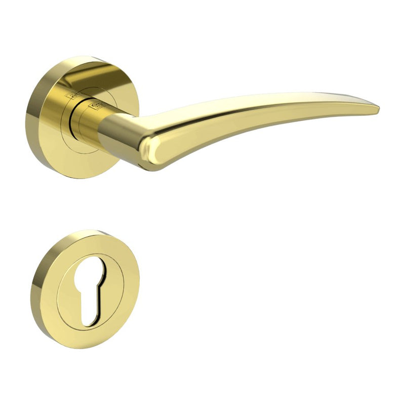 Drückergarnitur MARISA, Messing-Optik - GÜRTLER.shop