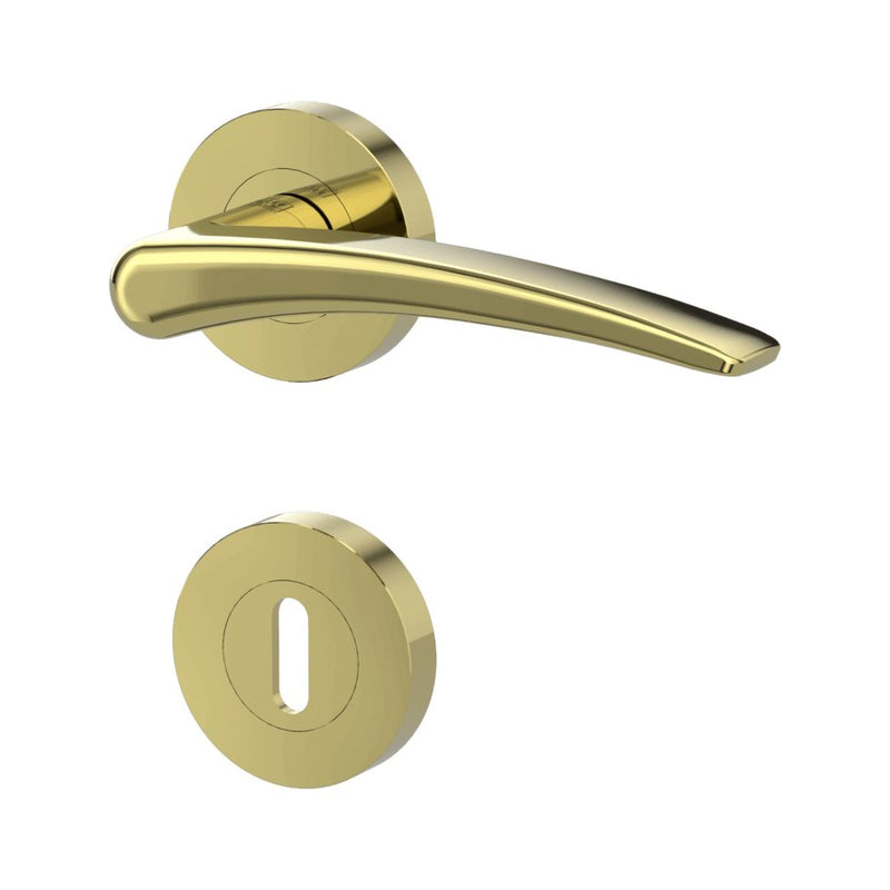 Drückergarnitur MARISA, Messing-Optik - GÜRTLER.shop