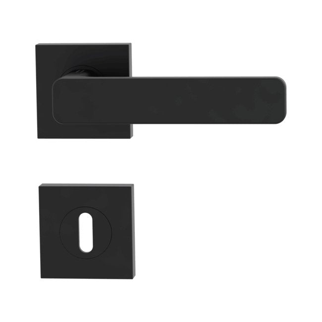 Drückergarnitur MINIMAL MODERN Quadrat, Graphitschwarz - GÜRTLER.shop