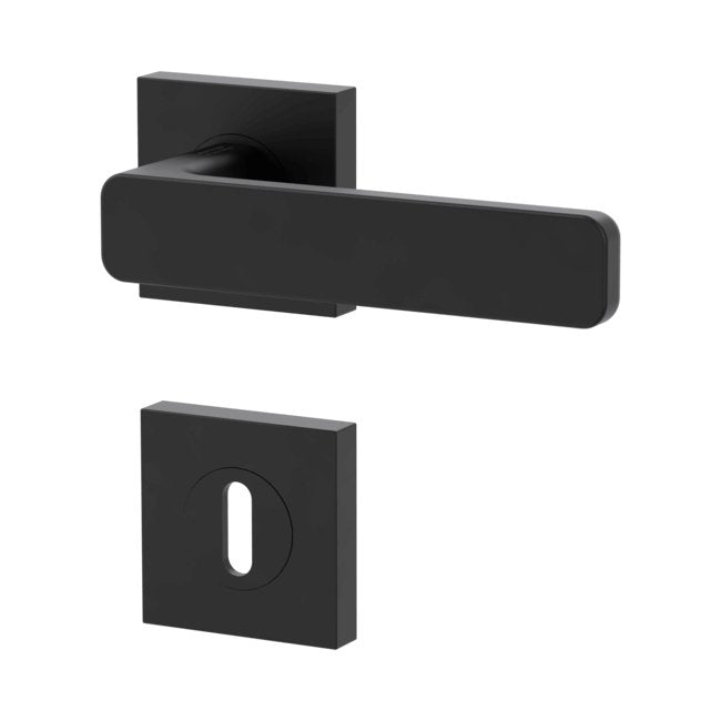 Drückergarnitur MINIMAL MODERN Quadrat, Graphitschwarz - GÜRTLER.shop