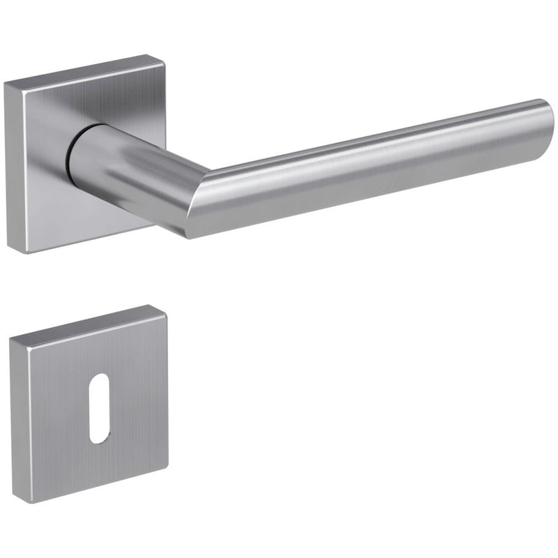 Drückergarnitur OVIDA QUATTRO, Edelstahl matt - GÜRTLER.shop