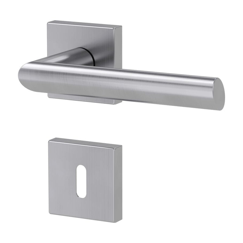 Drückergarnitur OVIDA QUATTRO, Edelstahl matt - GÜRTLER.shop