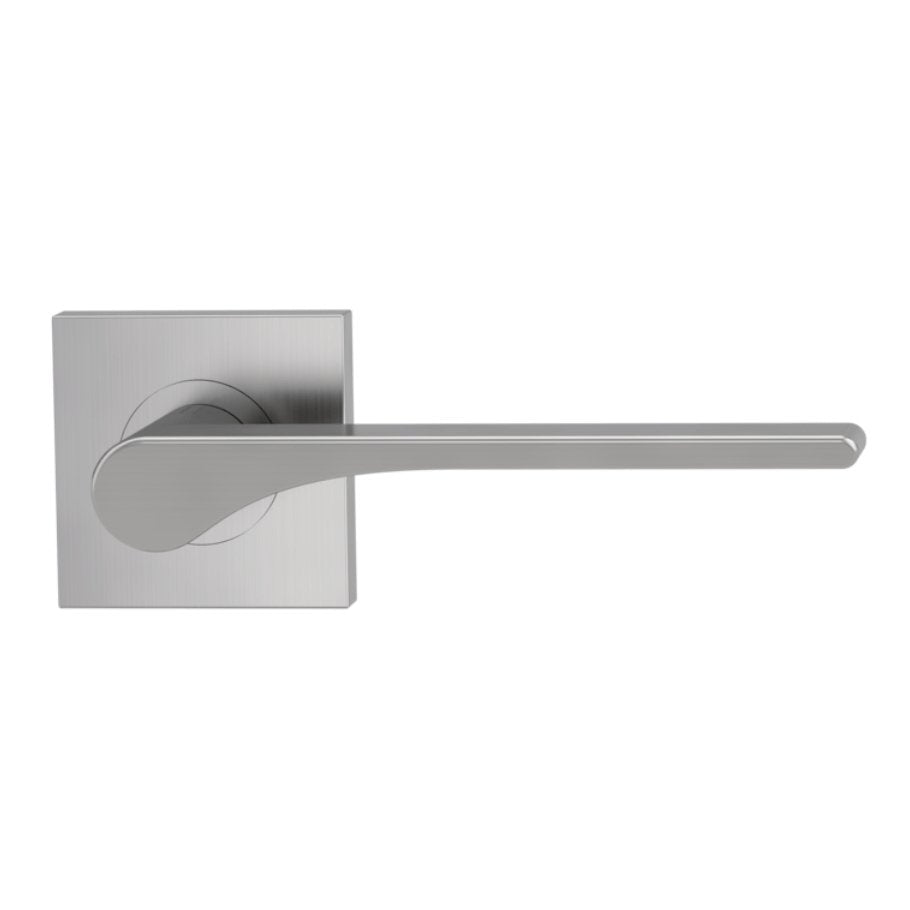 Drückergarnitur sieger design LEAF LIGHT Quadrat Samtgrau - GÜRTLER.shop