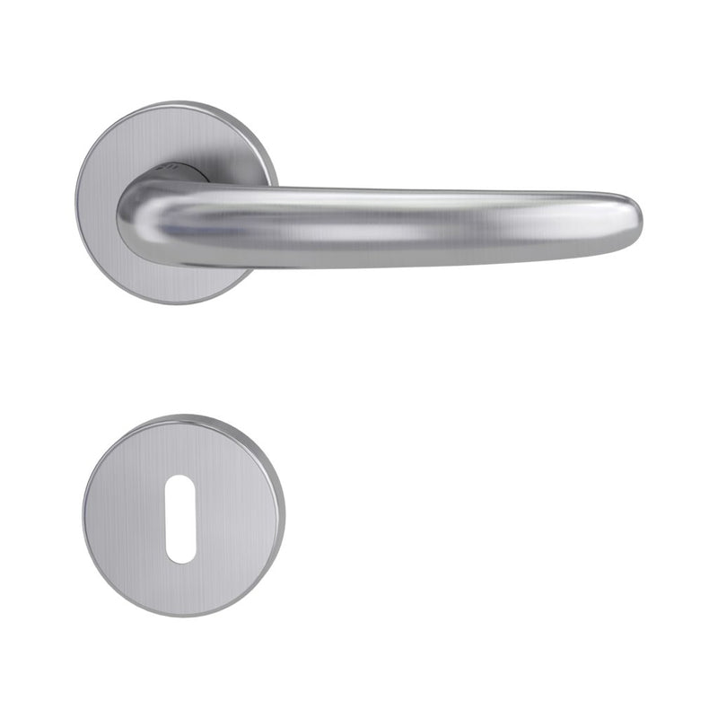 Drückergarnitur ULMER GRIFF, Edelstahl matt - GÜRTLER.shop