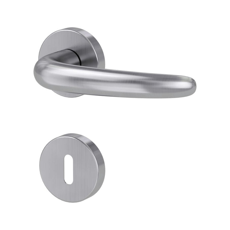 Drückergarnitur ULMER GRIFF, Edelstahl matt - GÜRTLER.shop