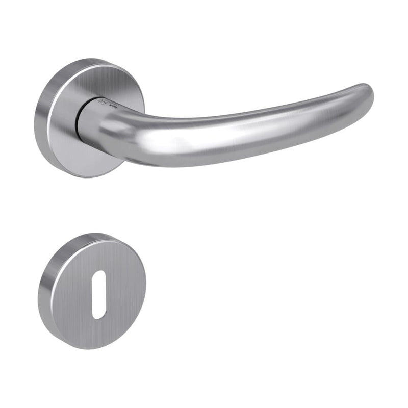 Drückergarnitur ULMER GRIFF, Edelstahl matt - GÜRTLER.shop
