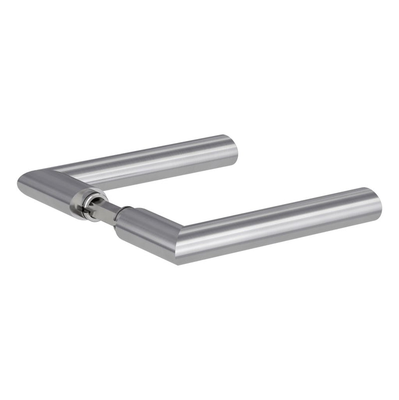 Drückergarnitur VIVIA Rundrosette, Edelstahl matt - GÜRTLER.shop