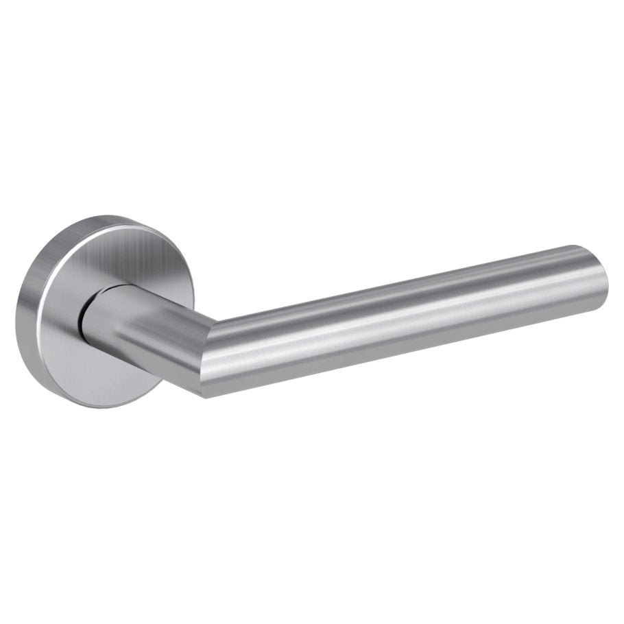 Drückergarnitur VIVIA Rundrosette, Edelstahl matt - GÜRTLER.shop