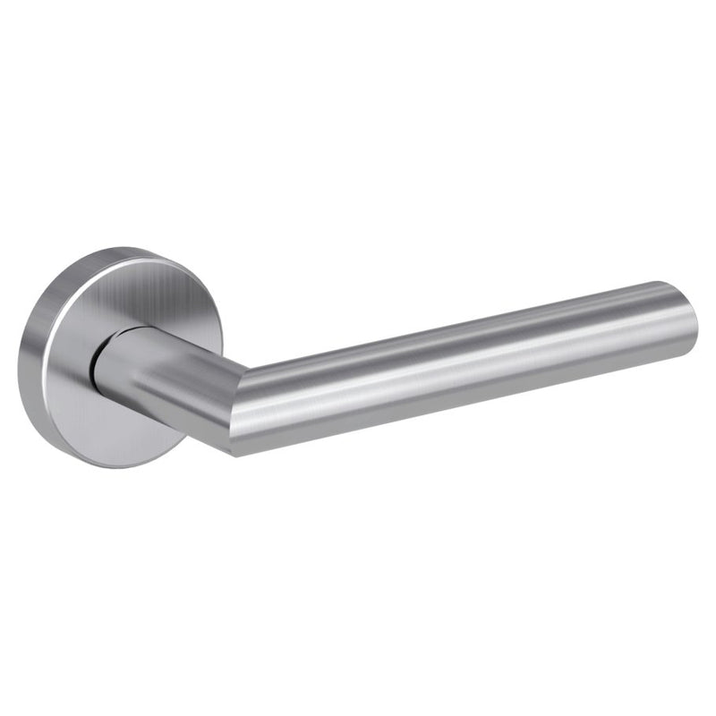Drückergarnitur VIVIA Rundrosette, Edelstahl matt - GÜRTLER.shop