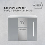 Ersatzschild für AlbersDesign Briefkasten B10-2 + B11 - GÜRTLER.shop