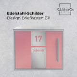 Ersatzschild für AlbersDesign Briefkasten B10-2 + B11 - GÜRTLER.shop