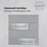 Ersatzschild für AlbersDesign Briefkasten B4 - GÜRTLER.shop