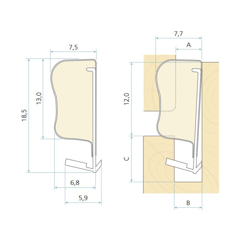 Flügelfalzdichtung für Holzfenster SCHLEGEL QL 3053 (div. Farben) - GÜRTLER.shop