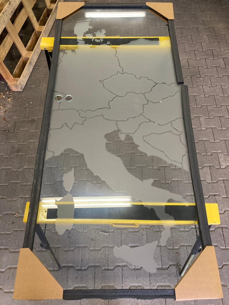 Glastür L&H Sondermotiv EUROPA v2 8mm ESG 835 x 1972mm - GÜRTLER.shop