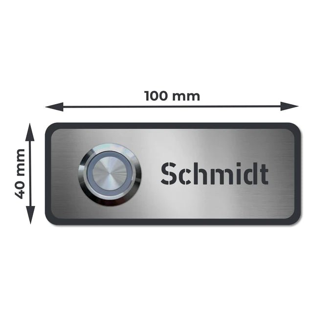 Klingel K11 aus Edelstahl mit 3D-Effekt, Anthrazit RAL7016 - GÜRTLER.shop