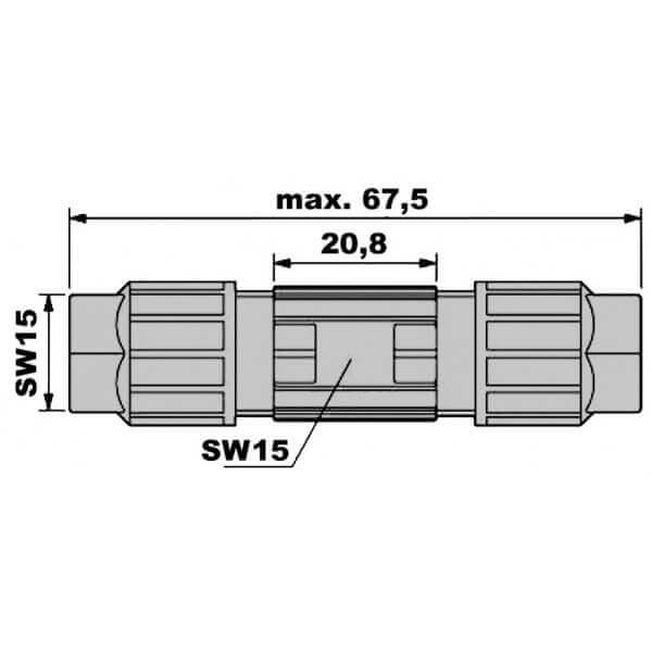 Leitungsverbinder Phoenix Quickon Q0,75 4-polig (VE = 10 Stück) - GÜRTLER.shop
