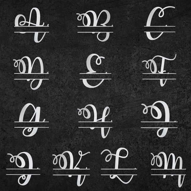 Monogramm M1 in Edelstahl, personalisiert mit deinem Namen - GÜRTLER.shop