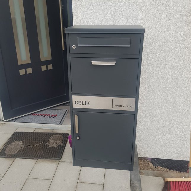 Paketbox PB1, freistehend, für Briefe und Pakete - GÜRTLER.shop