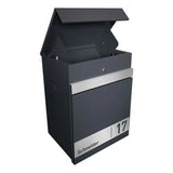 Paketbox PB3 für Wandmontage mit Edelstahl-Schild - GÜRTLER.shop