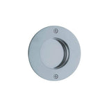 Schiebetürmuschel rund, 84mm, sichtbare Verschraubung, Edelstahl poliert - GÜRTLER.shop