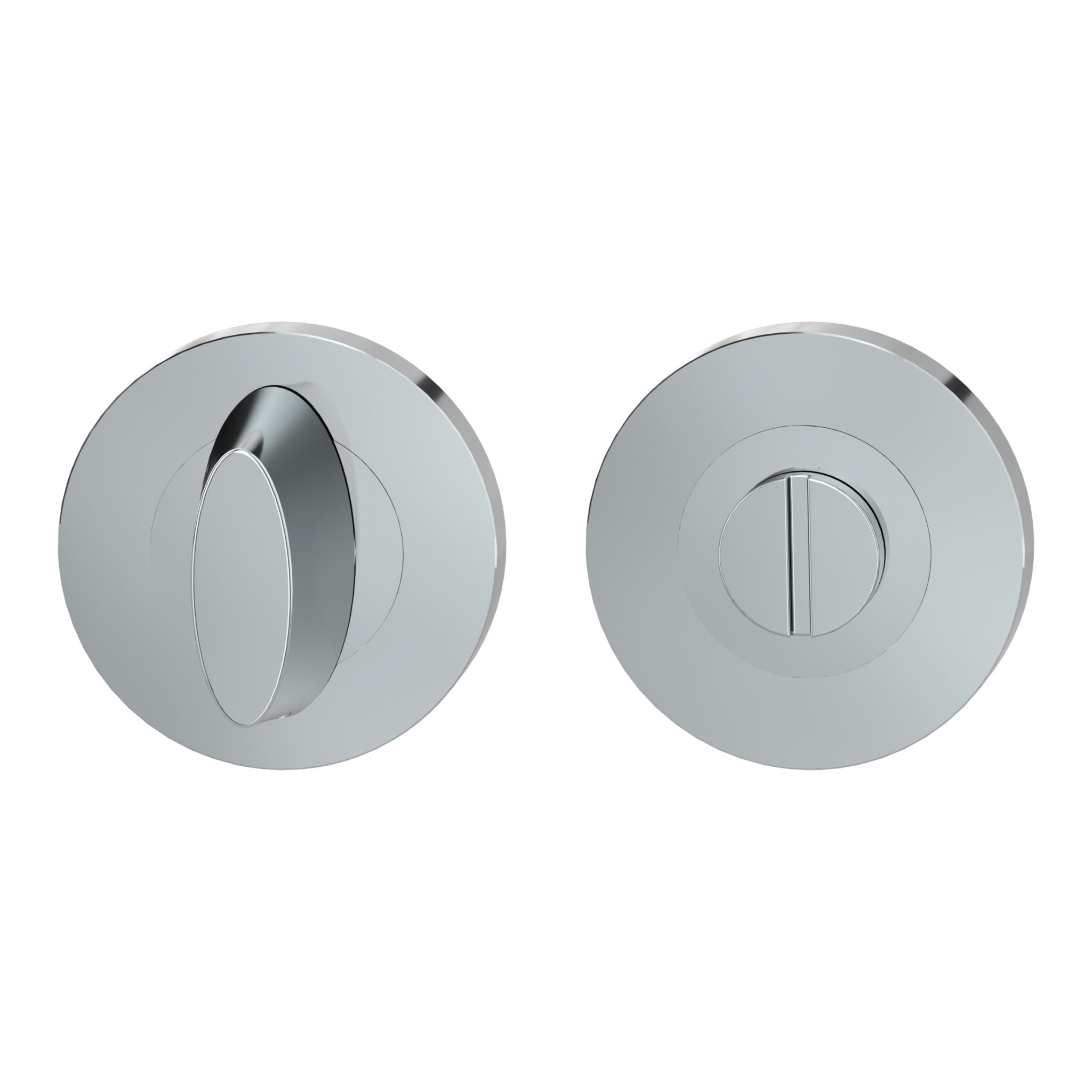 Schlüsselrosette GRIFFWERK (schraub, 8mm) WC, Edelstahl poliert - GÜRTLER.shop