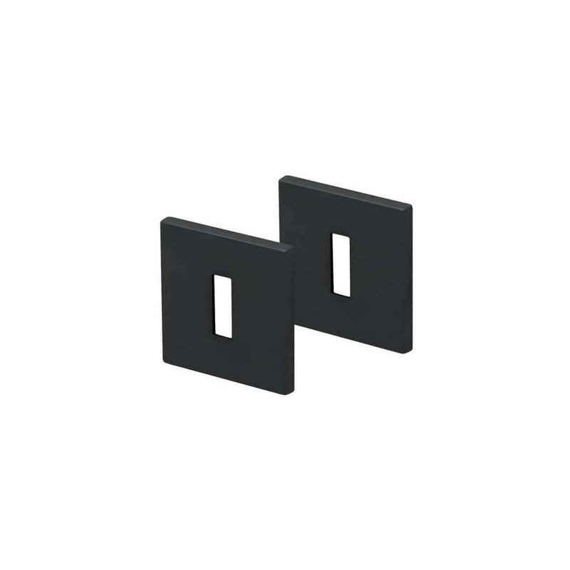 Schlüsselrosette SCOOP Formspiele® Quadrat, Black satin - GÜRTLER.shop
