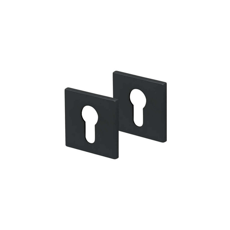 Schlüsselrosette SCOOP Formspiele® Quadrat, Black satin - GÜRTLER.shop