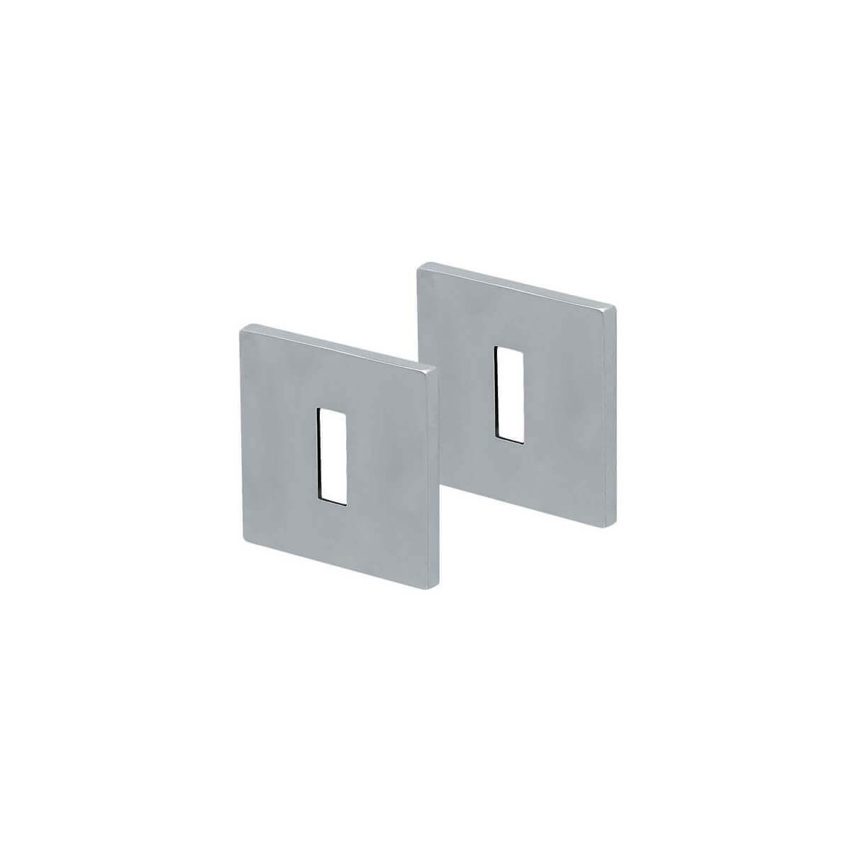 Schlüsselrosette SCOOP Formspiele® Quadrat, Chrom matt - GÜRTLER.shop