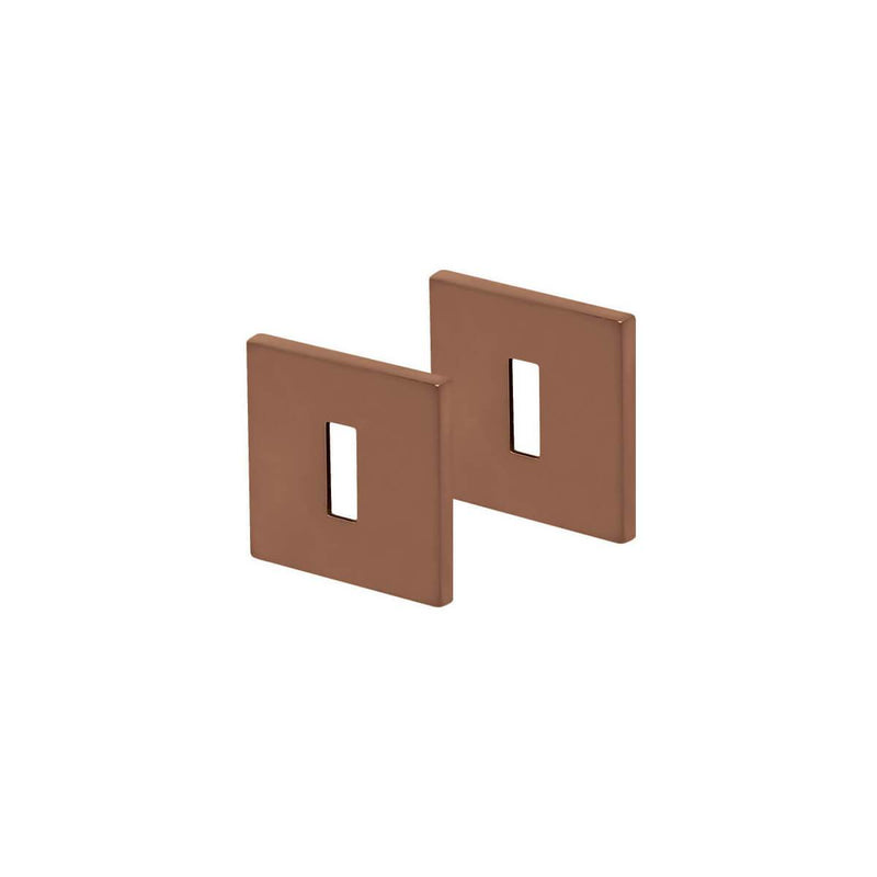 Schlüsselrosette SCOOP Formspiele® Quadrat, Kupfer matt - GÜRTLER.shop