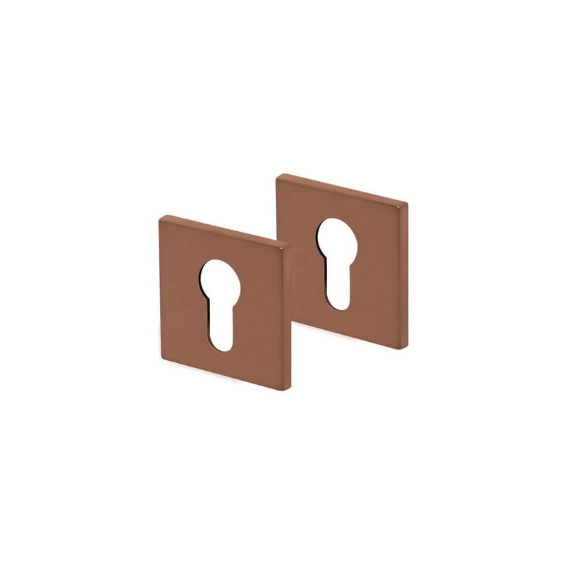 Schlüsselrosette SCOOP Formspiele® Quadrat, Kupfer matt - GÜRTLER.shop