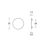 Schlüsselrosette SCOOP Pullbloc® flächenbündig, BB, Edelstahl matt - GÜRTLER.shop