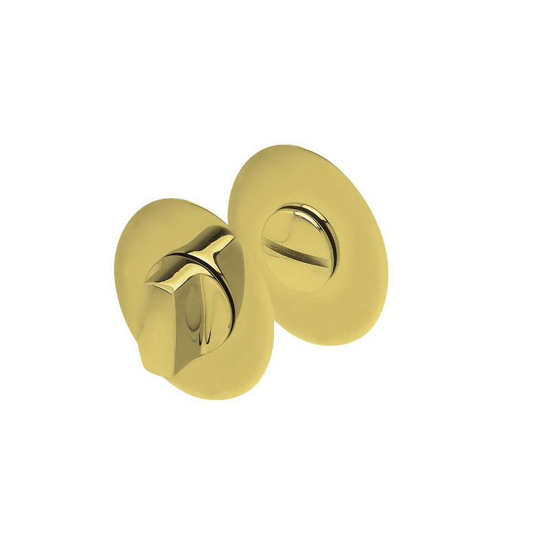 Schlüsselrosette SCOOP Pullbloc® flächenbündig, WC, Messinggelb - GÜRTLER.shop
